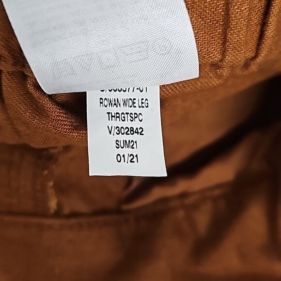 Banana Republic Wmn Wide Leg Cropped Pull On 2 PocketTie Waist Pants Size 6P - Picture 7 of 7